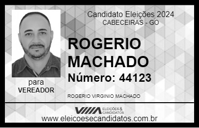 Candidato ROGERIO MACHADO 2024 - CABECEIRAS - Eleições