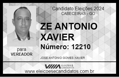 Candidato ZE ANTONIO XAVIER 2024 - CABECEIRAS - Eleições