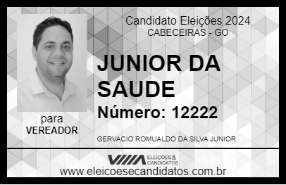 Candidato JUNIOR DA SAUDE 2024 - CABECEIRAS - Eleições