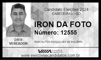 Candidato IRON DA FOTO 2024 - CABECEIRAS - Eleições