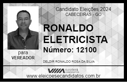 Candidato RONALDO ELETRICISTA 2024 - CABECEIRAS - Eleições