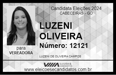 Candidato LUZENI OLIVEIRA 2024 - CABECEIRAS - Eleições