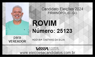 Candidato ROVIM 2024 - FIRMINÓPOLIS - Eleições