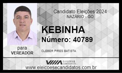 Candidato KEBINHA 2024 - NAZÁRIO - Eleições