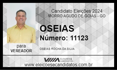 Candidato OSEIAS 2024 - MORRO AGUDO DE GOIÁS - Eleições