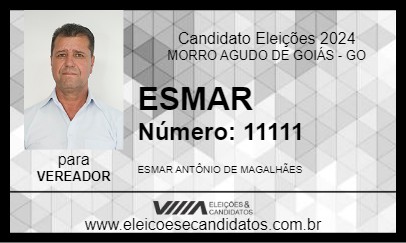 Candidato ESMAR 2024 - MORRO AGUDO DE GOIÁS - Eleições