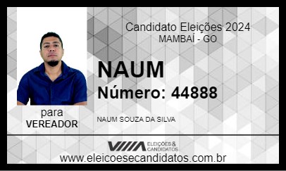 Candidato NAUM 2024 - MAMBAÍ - Eleições