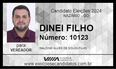 Candidato DINEI FILHO 2024 - NAZÁRIO - Eleições