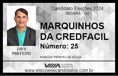 Candidato MARQUINHOS DA CREDFACIL 2024 - INDIARA - Eleições