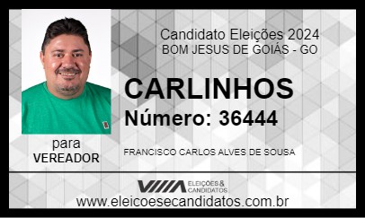 Candidato CARLINHOS 2024 - BOM JESUS DE GOIÁS - Eleições