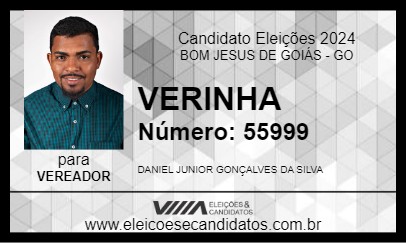 Candidato VERINHA 2024 - BOM JESUS DE GOIÁS - Eleições