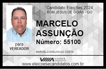 Candidato MARCELO ASSUNÇÃO 2024 - BOM JESUS DE GOIÁS - Eleições