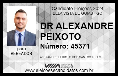 Candidato DR ALEXANDRE PEIXOTO 2024 - BELA VISTA DE GOIÁS - Eleições