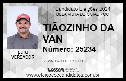 Candidato TIÃOZINHO DA VAN 2024 - BELA VISTA DE GOIÁS - Eleições