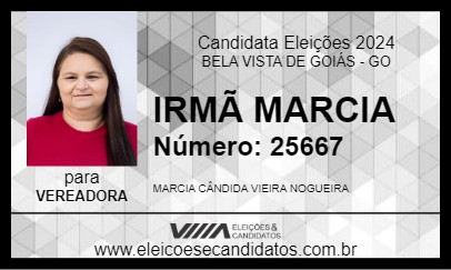 Candidato IRMÃ MARCIA 2024 - BELA VISTA DE GOIÁS - Eleições