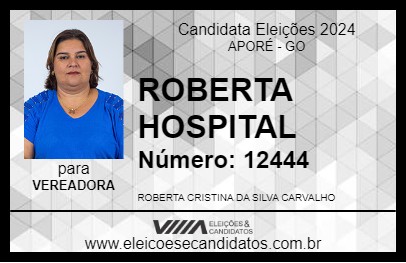 Candidato ROBERTA 2024 - APORÉ - Eleições