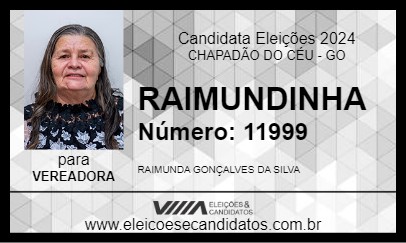 Candidato RAIMUNDINHA 2024 - CHAPADÃO DO CÉU - Eleições