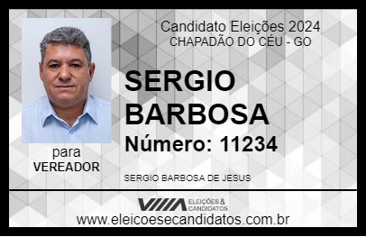 Candidato SERGIO BARBOSA 2024 - CHAPADÃO DO CÉU - Eleições