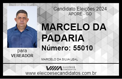 Candidato MARCELO DA PADARIA 2024 - APORÉ - Eleições