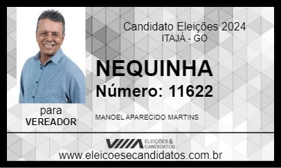 Candidato NEQUINHA 2024 - ITAJÁ - Eleições