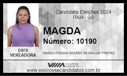 Candidato MAGDA  2024 - ITAJÁ - Eleições