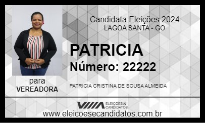 Candidato PATRICIA 2024 - LAGOA SANTA - Eleições