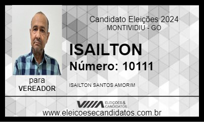 Candidato TENENTE AMORIM 2024 - MONTIVIDIU - Eleições