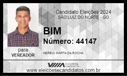 Candidato BIM 2024 - SÃO LUIZ DO NORTE - Eleições