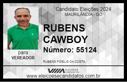 Candidato RUBENS CAWBOY 2024 - MAURILÂNDIA - Eleições