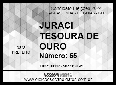 Candidato JURACI TESOURA DE OURO 2024 - ÁGUAS LINDAS DE GOIÁS - Eleições