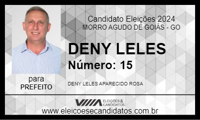 Candidato DENY LELES 2024 - MORRO AGUDO DE GOIÁS - Eleições