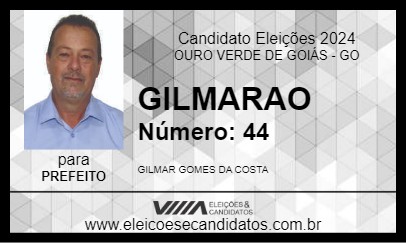 Candidato GILMARAO 2024 - OURO VERDE DE GOIÁS - Eleições