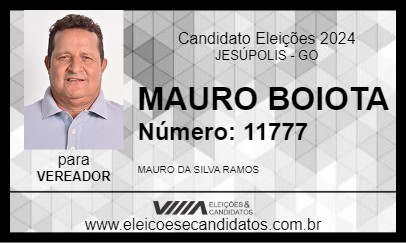 Candidato MAURO BOIOTA 2024 - JESÚPOLIS - Eleições