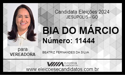 Candidato BIA DO MÁRCIO 2024 - JESÚPOLIS - Eleições