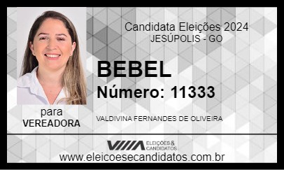 Candidato BEBEL 2024 - JESÚPOLIS - Eleições