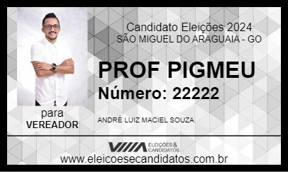 Candidato PROF PIGMEU 2024 - SÃO MIGUEL DO ARAGUAIA - Eleições