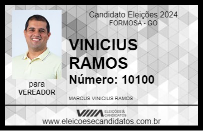 Candidato VINICIUS RAMOS 2024 - FORMOSA - Eleições