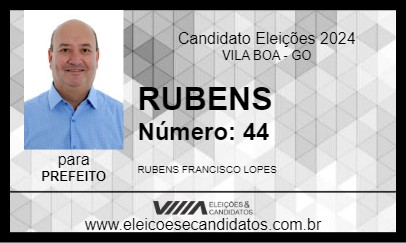 Candidato RUBENS 2024 - VILA BOA - Eleições