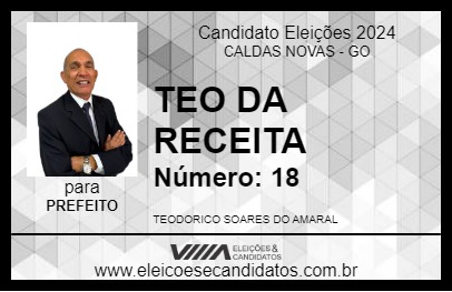 Candidato TEO DA RECEITA 2024 - CALDAS NOVAS - Eleições