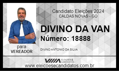 Candidato DIVINO DA VAN 2024 - CALDAS NOVAS - Eleições