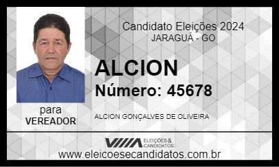 Candidato ALCION 2024 - JARAGUÁ - Eleições