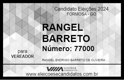 Candidato RANGEL BARRETO 2024 - FORMOSA - Eleições