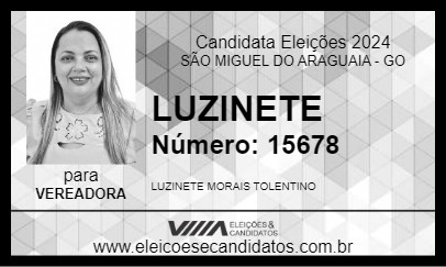 Candidato LUZINETE DA SERVMED 2024 - SÃO MIGUEL DO ARAGUAIA - Eleições