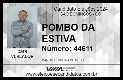 Candidato POMBO DA ESTIVA 2024 - SÃO DOMINGOS - Eleições