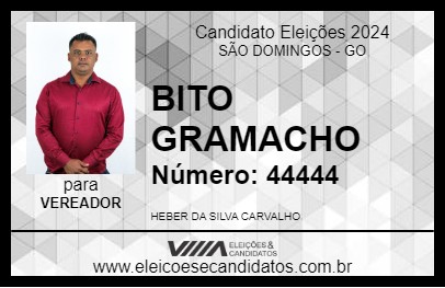 Candidato BITO GRAMACHO 2024 - SÃO DOMINGOS - Eleições