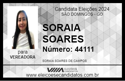 Candidato SORAIA SOARES 2024 - SÃO DOMINGOS - Eleições