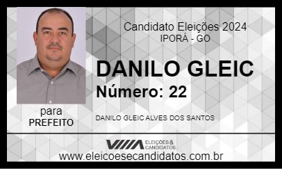 Candidato DANILO GLEIC 2024 - IPORÁ - Eleições