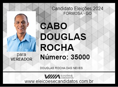 Candidato CABO DOUGLAS ROCHA 2024 - FORMOSA - Eleições