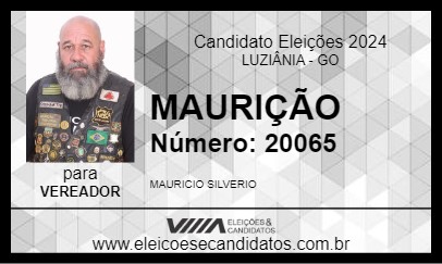 Candidato MAURIÇÃO 2024 - LUZIÂNIA - Eleições