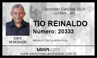 Candidato TIO REINALDO 2024 - LUZIÂNIA - Eleições